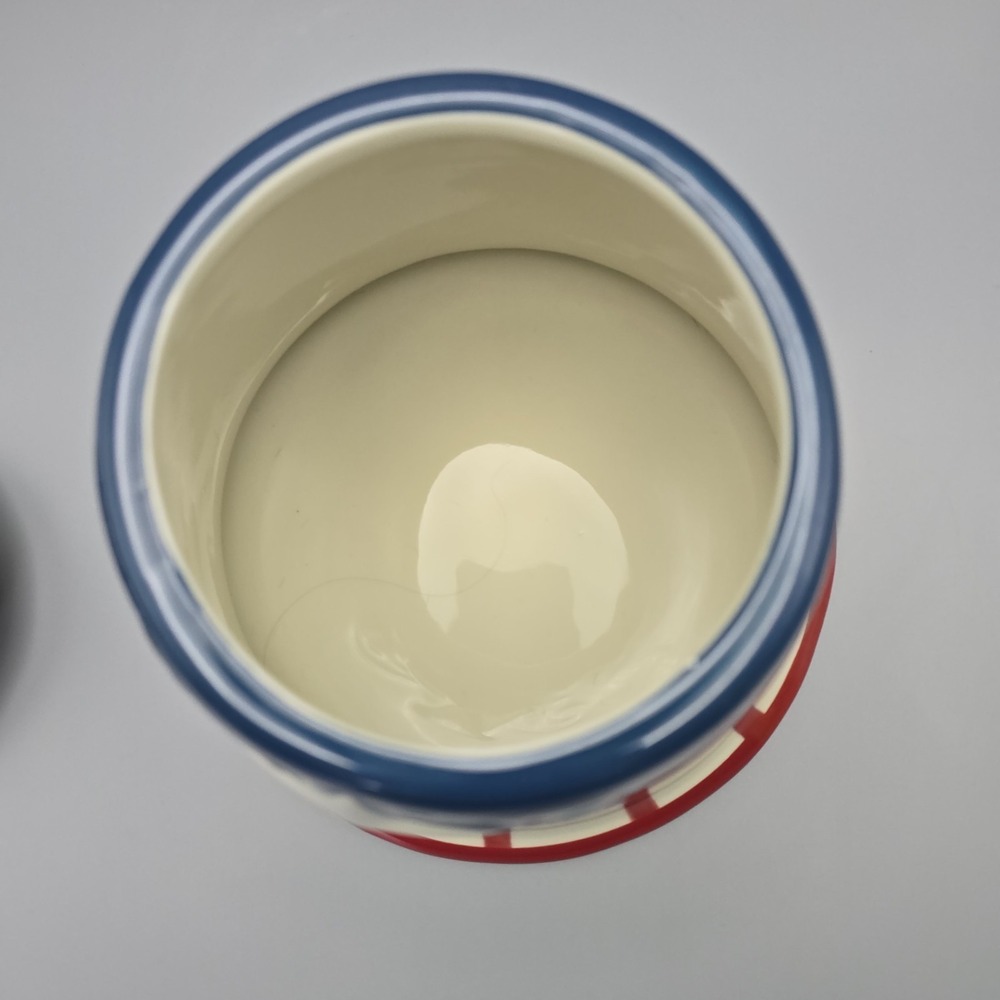 Johanna‎ Parker Carnival Cottage Mr Liberty Bell Cookie Jar Patriotic Canister - Picture 10 of 16
